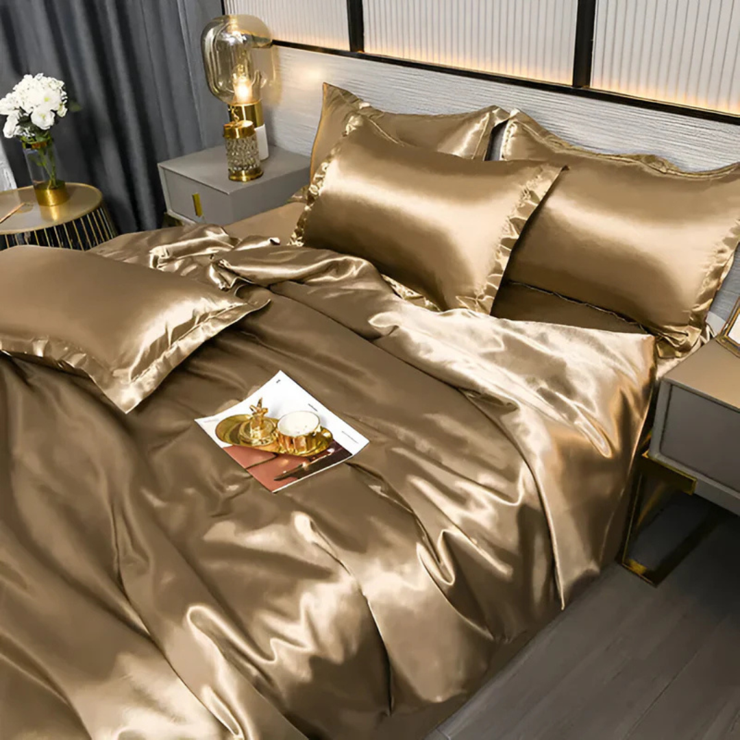 **Silk Satin Bed Linen Set – Ultimate Luxury for Restful Sleep** 5