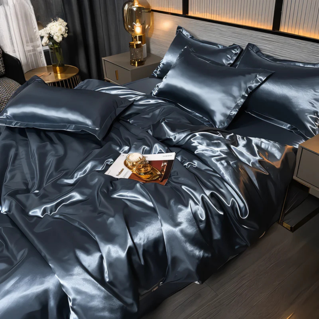 **Silk Satin Bed Linen Set – Ultimate Luxury for Restful Sleep** 6