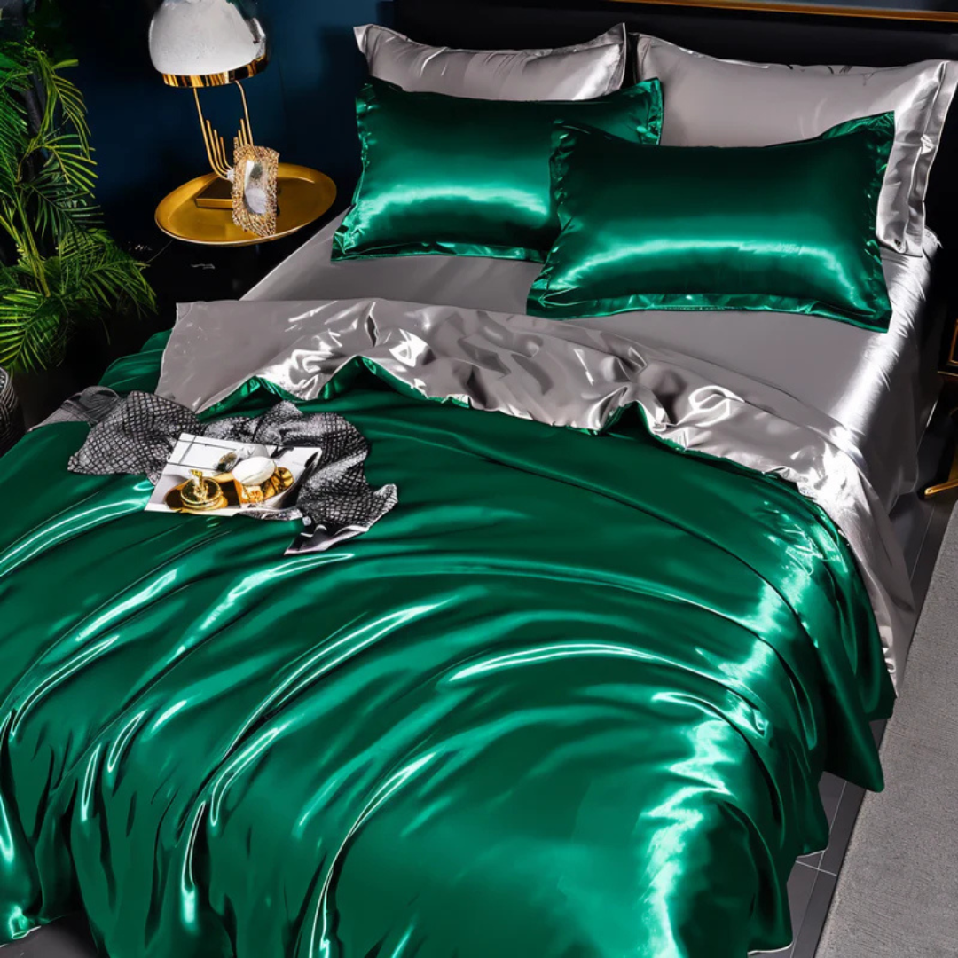 **Silk Satin Bed Linen Set – Ultimate Luxury for Restful Sleep** 8