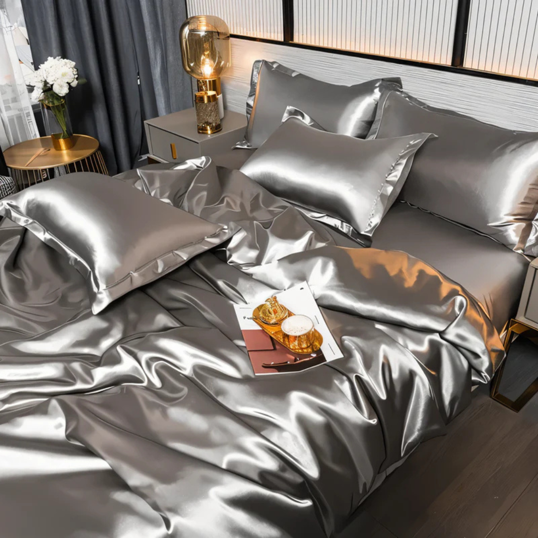 **Silk Satin Bed Linen Set – Ultimate Luxury for Restful Sleep** 9