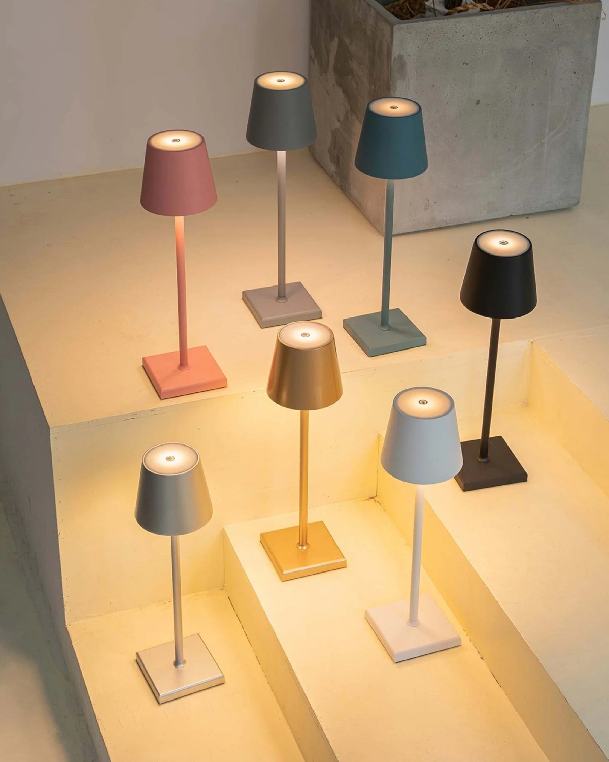 Slim Table Lamp Cone Shade – Elegant Design with Cozy Ambiance 2