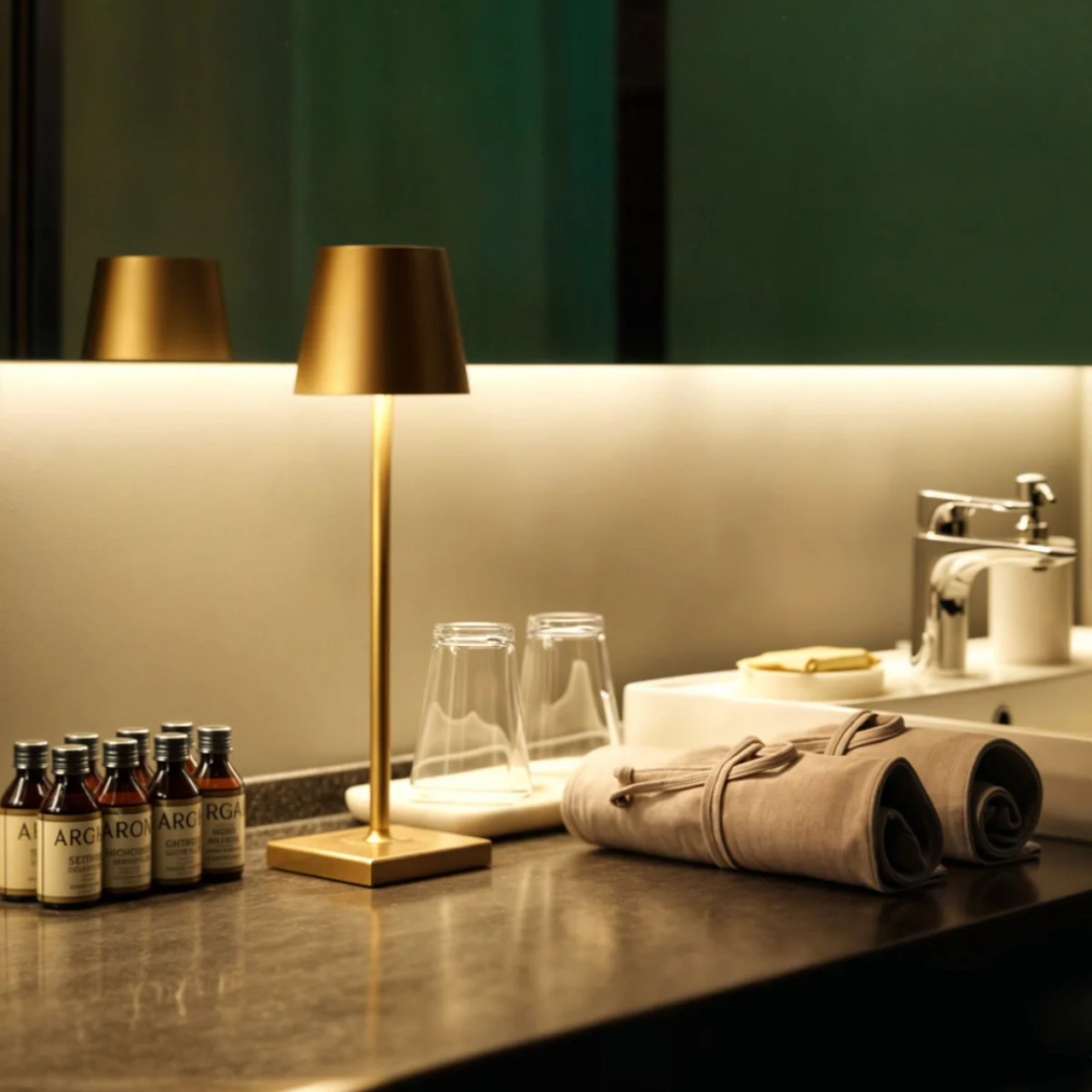 Slim Table Lamp Cone Shade – Elegant Design with Cozy Ambiance 6