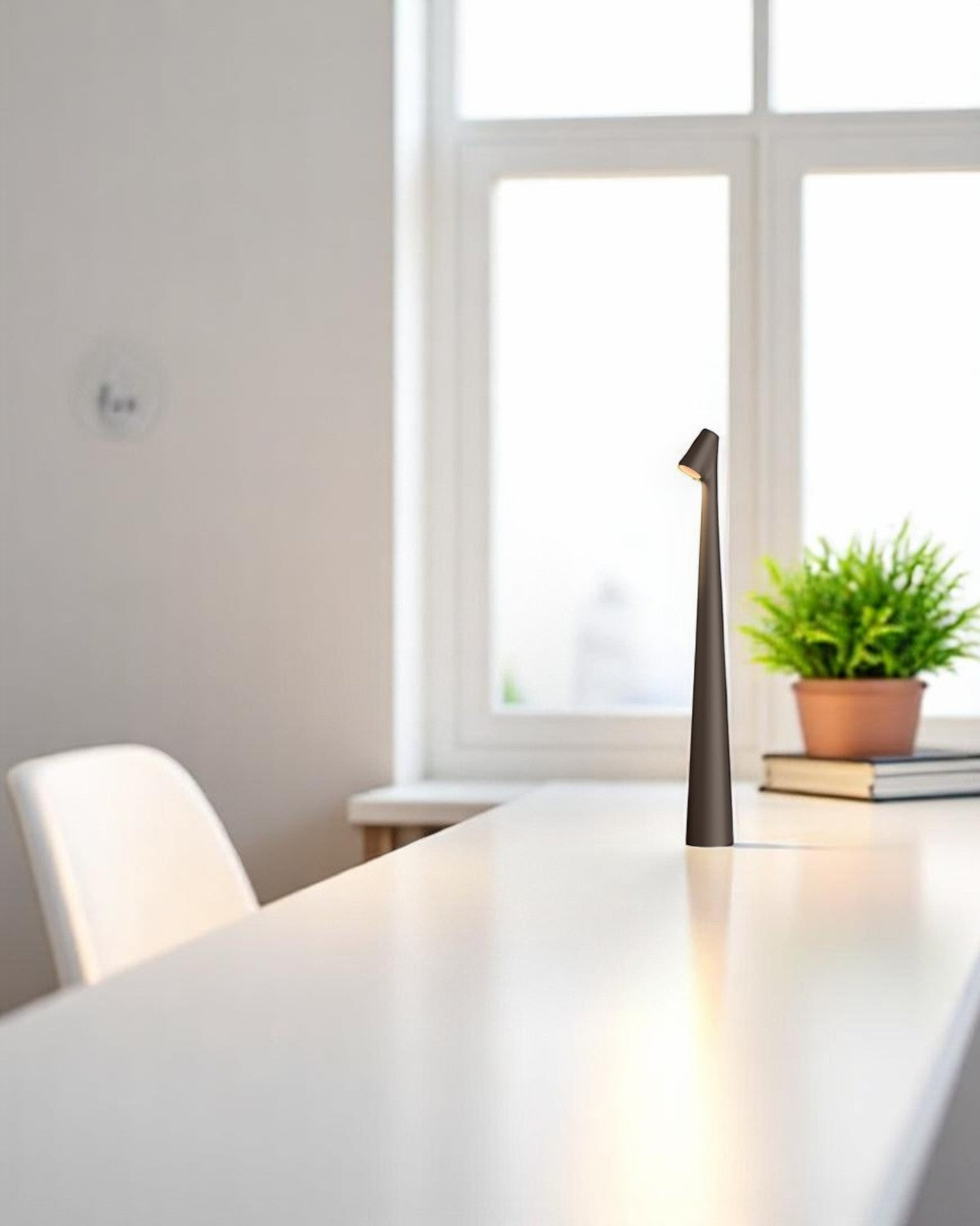 Slim Table Lamp Slanted Shade – Stylish Illumination for Any Space 4