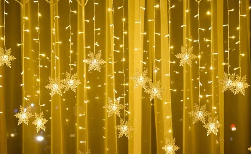 Snow 4M LED Snowflakes – Magical Winter Illumination for Any Occasion 12