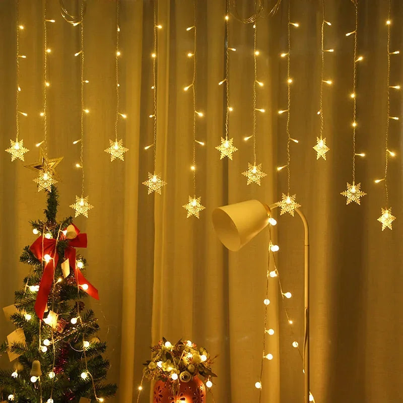 Snow 4M LED Snowflakes – Magical Winter Illumination for Any Occasion 7