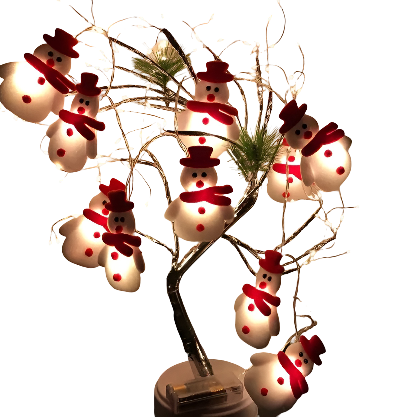 Snowman Fairy Lights – Enchanting Glow for Holiday Cheer 0