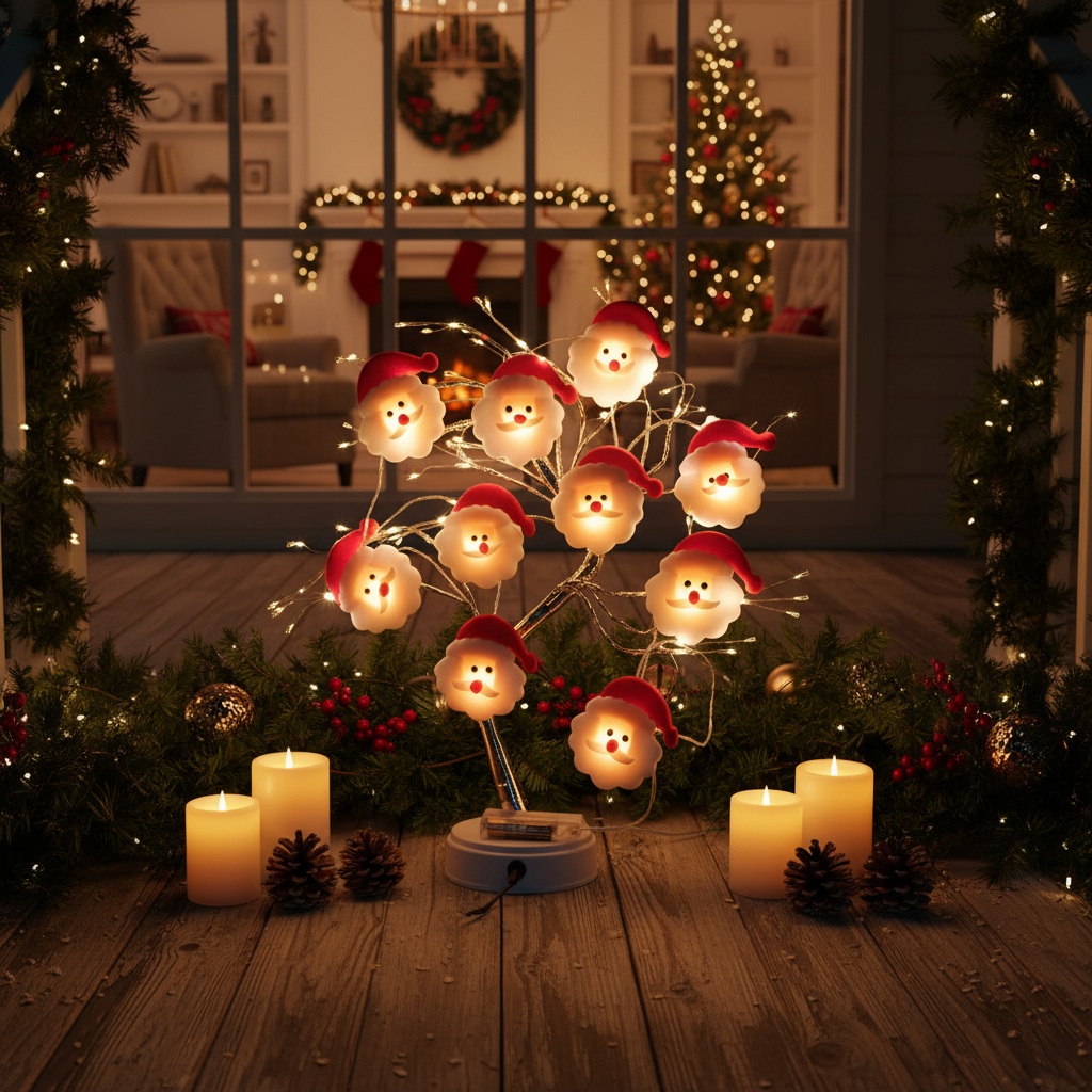 Snowman Fairy Lights – Enchanting Glow for Holiday Cheer 1