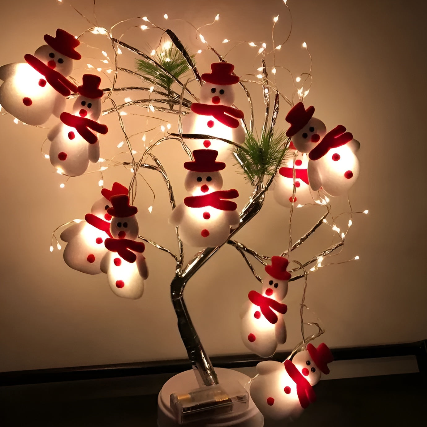 Snowman Fairy Lights – Enchanting Glow for Holiday Cheer 4