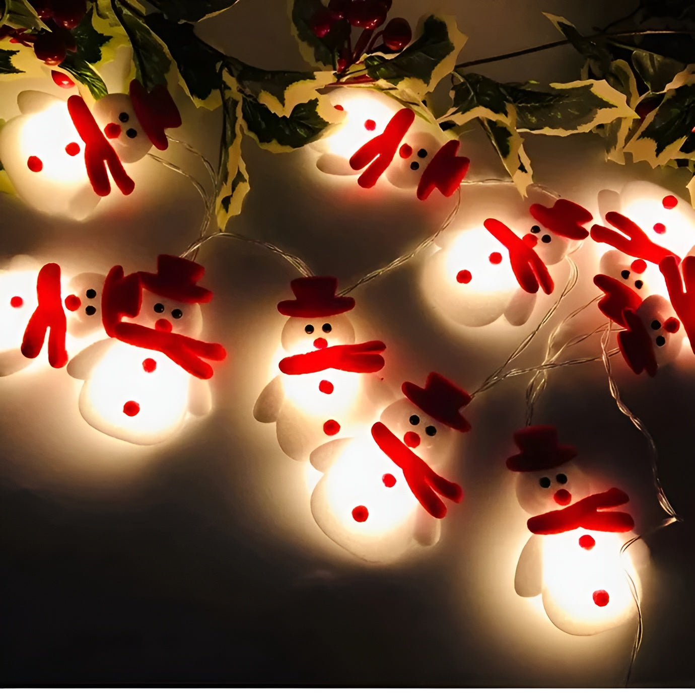 Snowman Fairy Lights – Enchanting Glow for Holiday Cheer 5