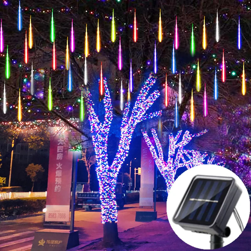 Solar LED Meteor Shower Lights – Stunning Display for Outdoor Spaces 0