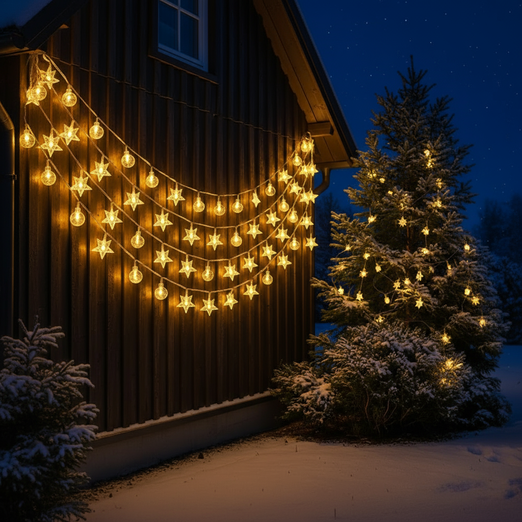 Solar Star Globe LED Fairy Lights – Magical Outdoor Ambiance for Every Occasion 3