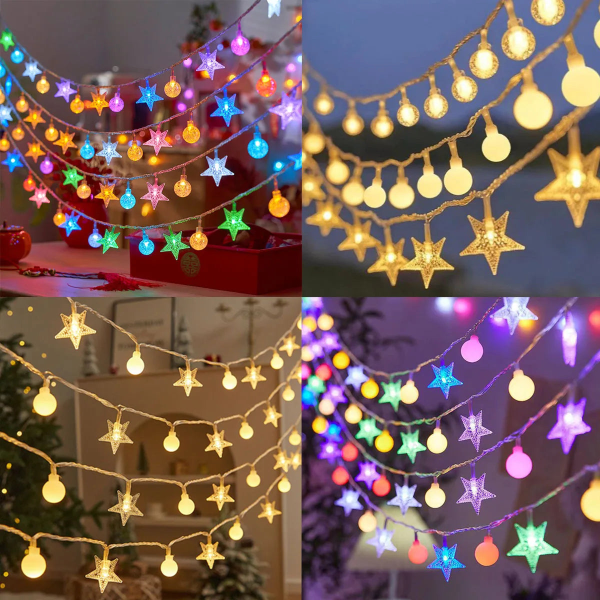 Solar Star Globe LED Fairy Lights – Magical Outdoor Ambiance for Every Occasion 4