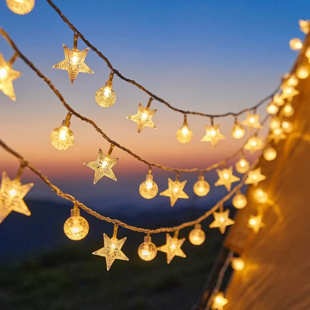 Solar Star Globe LED Fairy Lights – Magical Outdoor Ambiance for Every Occasion 6