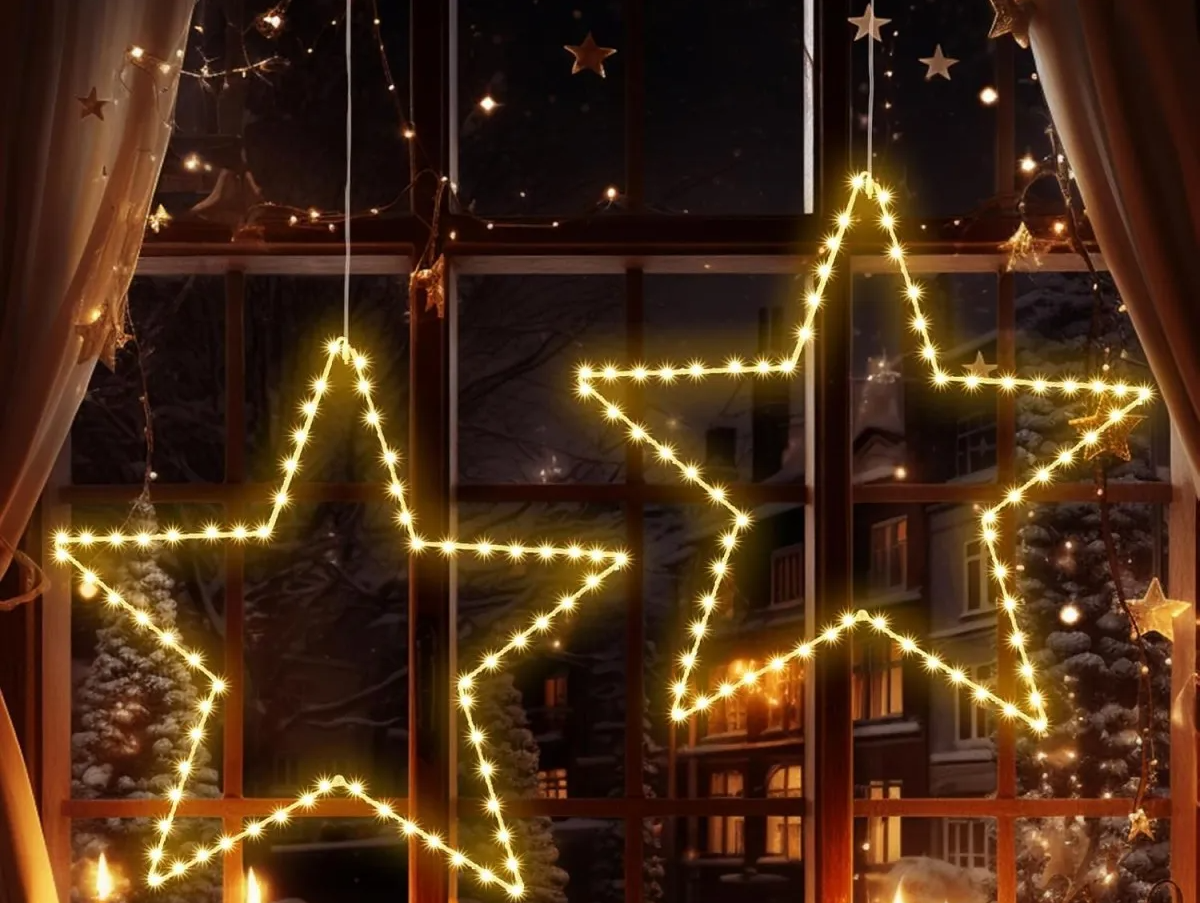 StellaLume Poinsettia Window Lights – Magical Holiday Glow for Festive Cheer 4