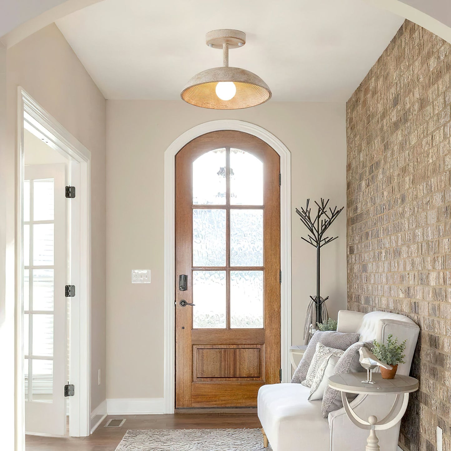 Stevie Ceiling Light Fixture – Rustic Design with Warm Glow 3