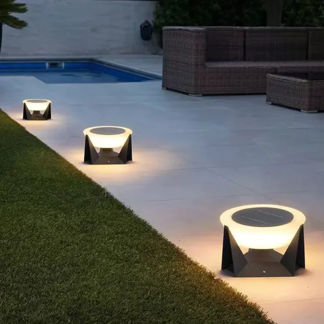 Stylish Solar Outdoor Lamp – Elegant Lighting for Patios 2