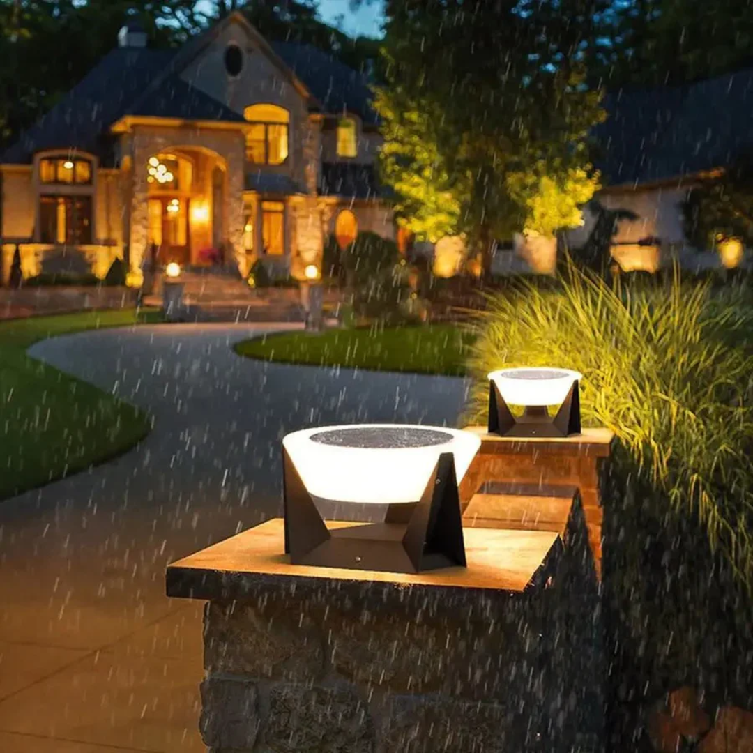 Stylish Solar Outdoor Lamp – Elegant Lighting for Patios 3