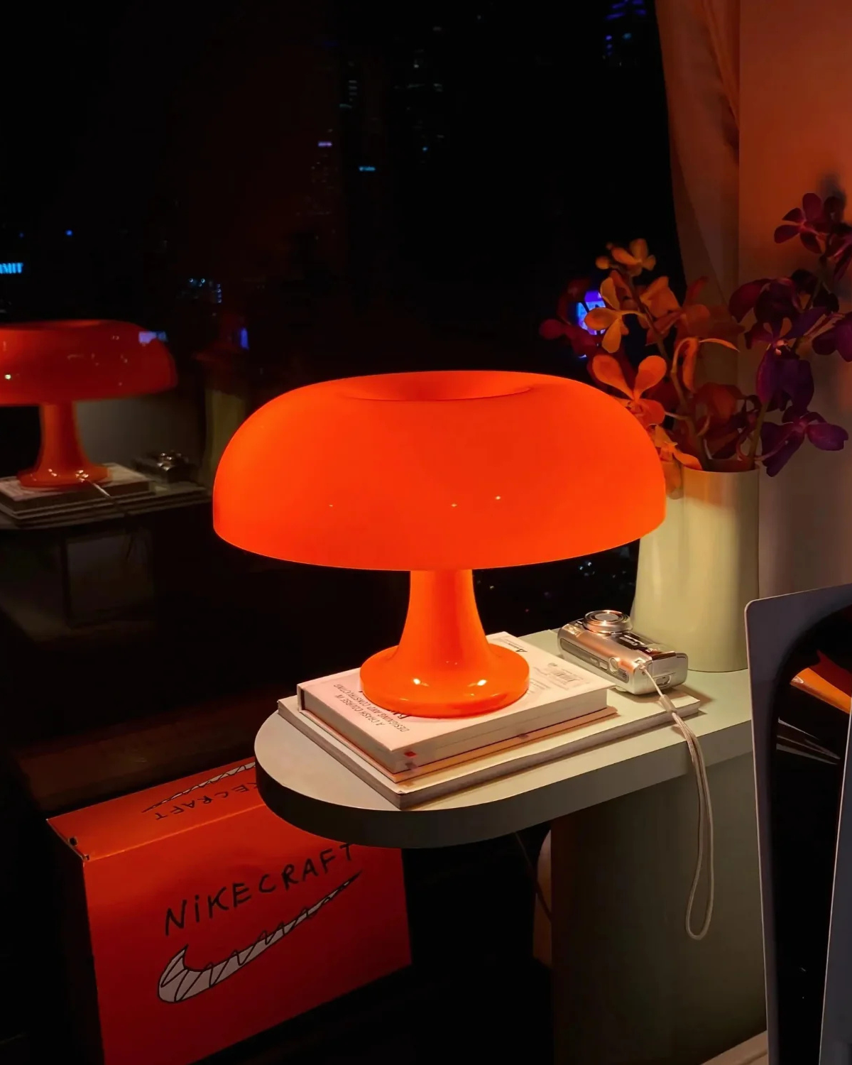 Table Lamp Retro Dome – Vibrant Orange Design for Cozy Spaces 4