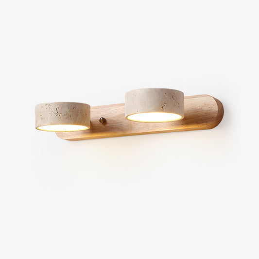 Travertin Duo Wall Sconce – Elegant Design with Natural Materials 1