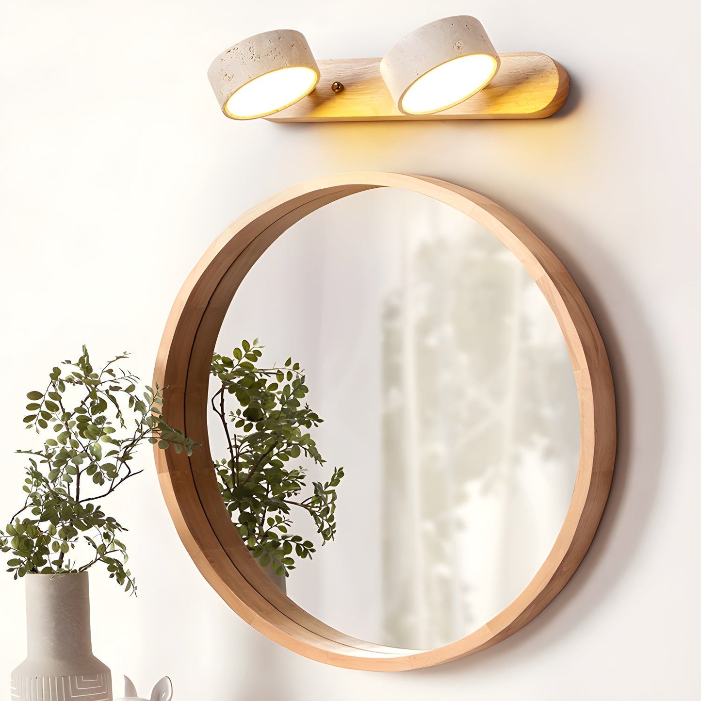 Travertin Duo Wall Sconce – Elegant Design with Natural Materials 2