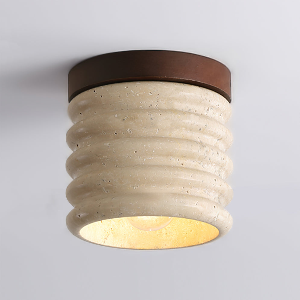 Vaarnii Travertine Ceiling Lamp – Stylish Fixture for Cozy Illumination 2