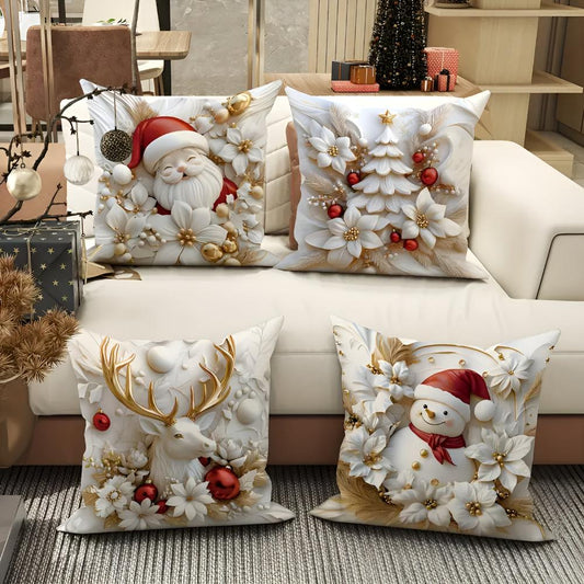 Velvet Christmas Cushion Covers – Transform Your Home With Festive Elegance 1