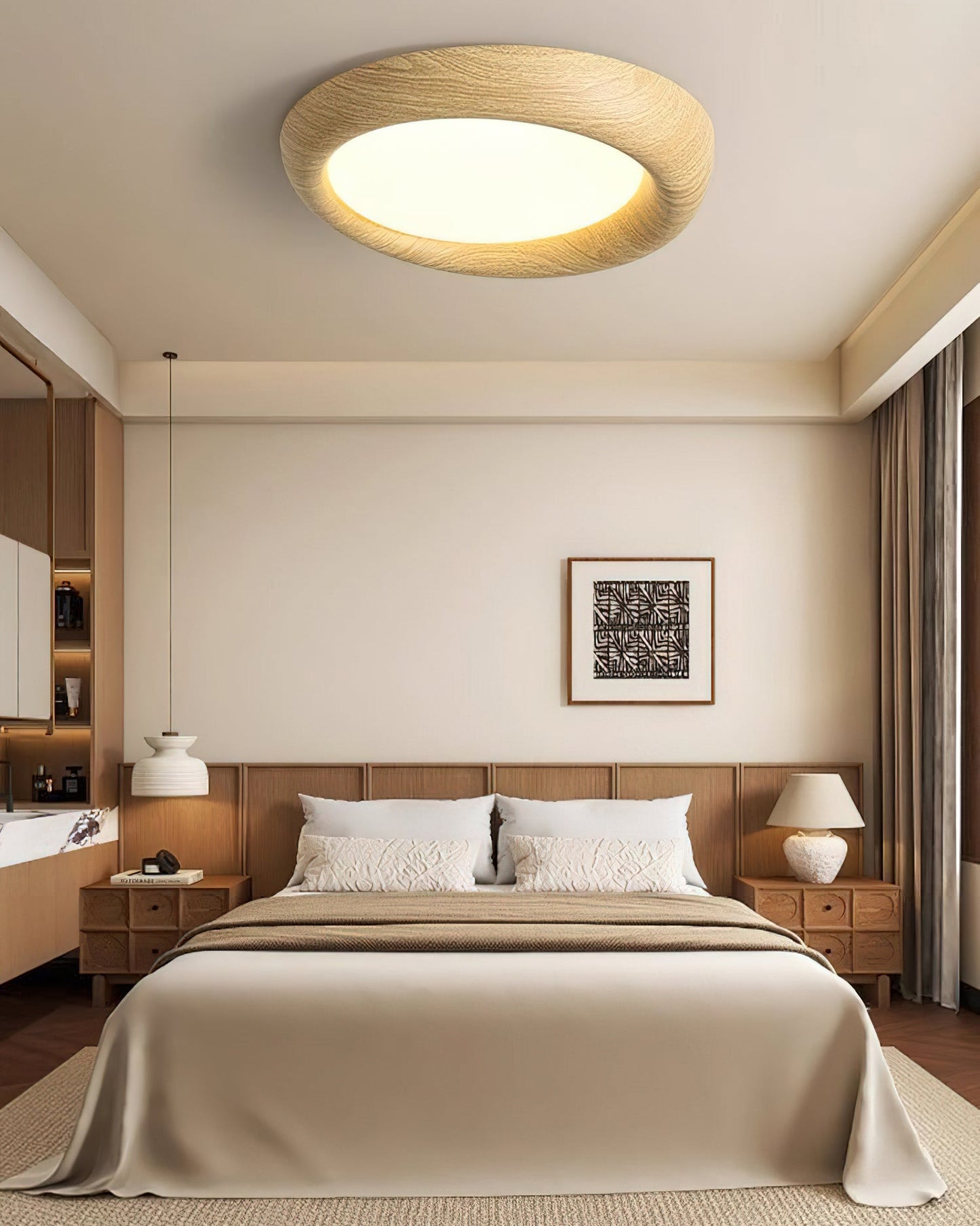 Vikaey Flush Mount Ceiling Light – Sleek Design with Soft Illumination 4