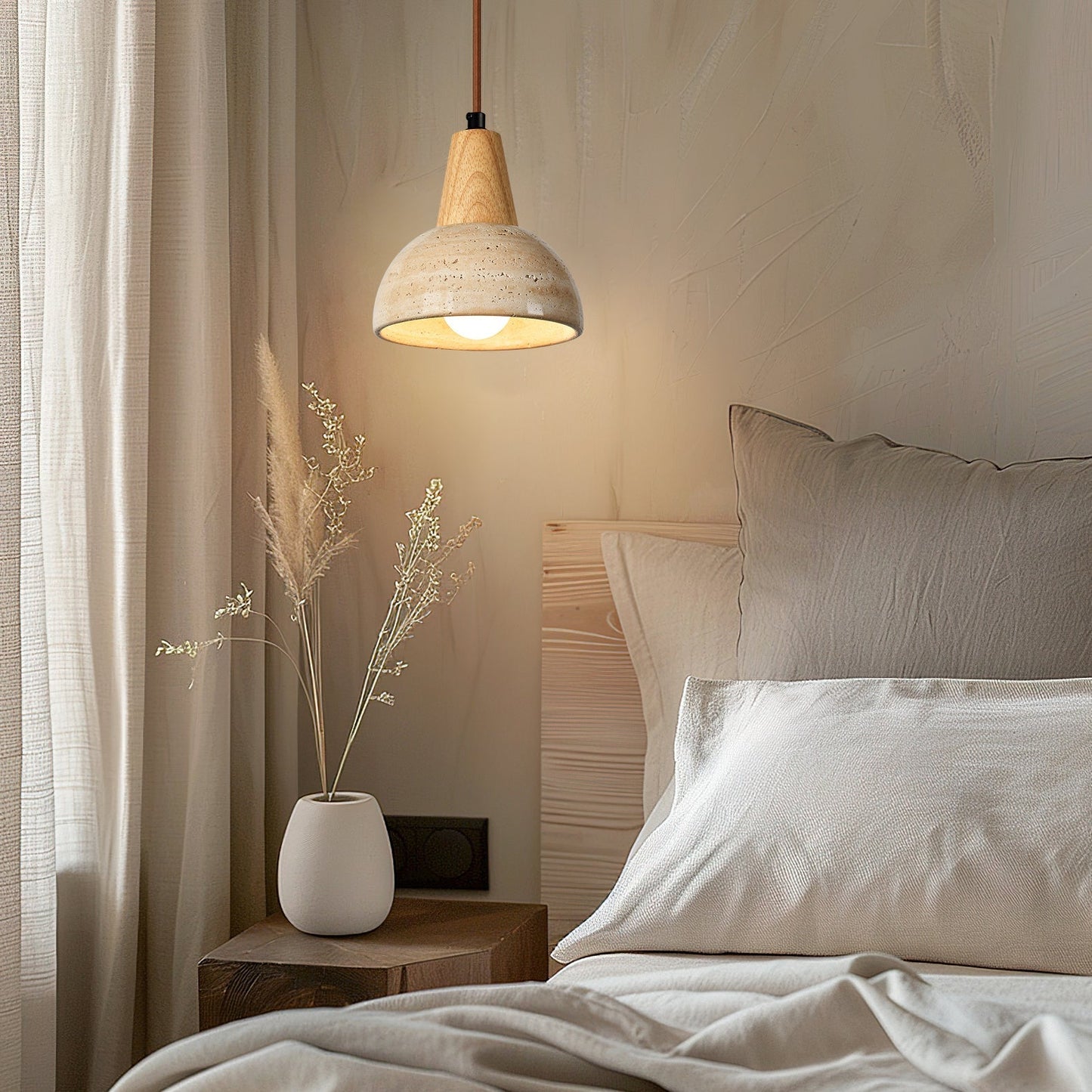 Wabi Sabi Pendant Light – Elegant Design with Natural Materials 2