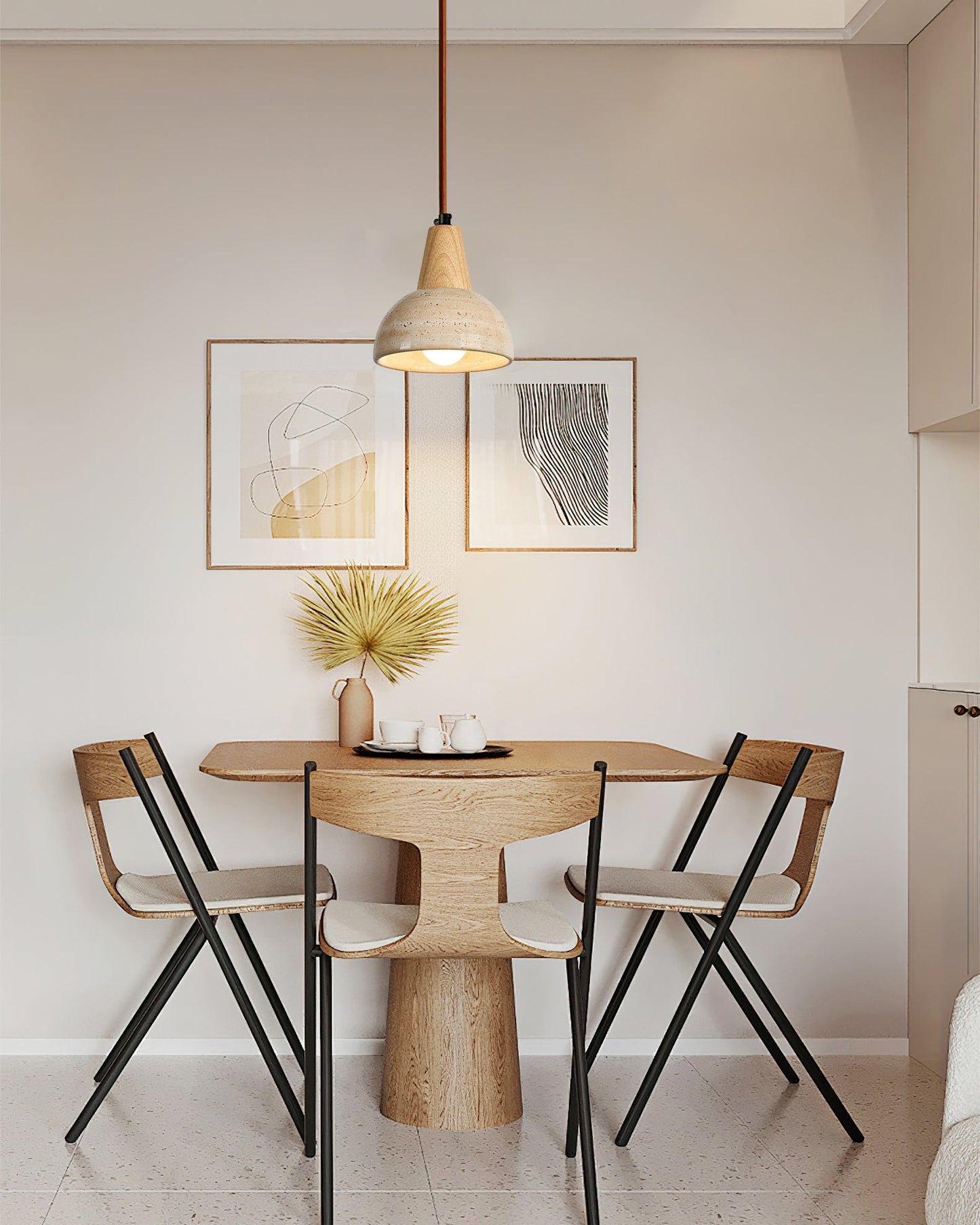 Wabi Sabi Pendant Light – Elegant Design with Natural Materials 4