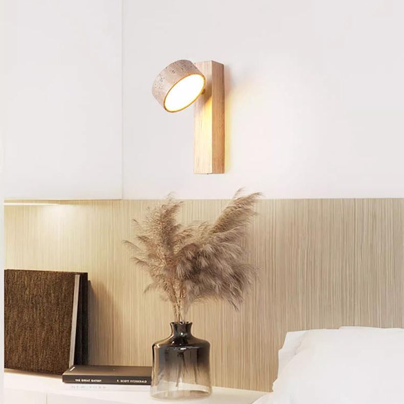 Wabi Sabi Travertin-Wandlucht – Elegant LED Wall Sconce Lighting for Serene Ambiance 2