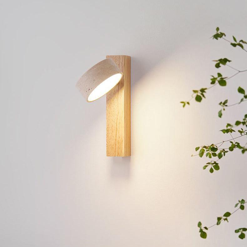 Wabi Sabi Travertin-Wandlucht – Elegant LED Wall Sconce Lighting for Serene Ambiance 5