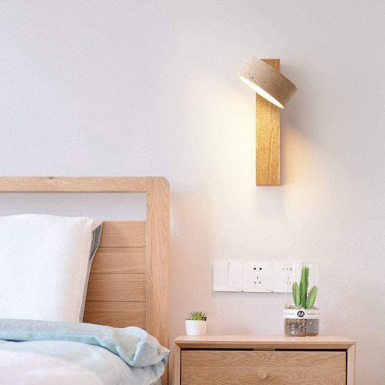 Wabi Sabi Travertin-Wandlucht – Elegant LED Wall Sconce Lighting for Serene Ambiance 6