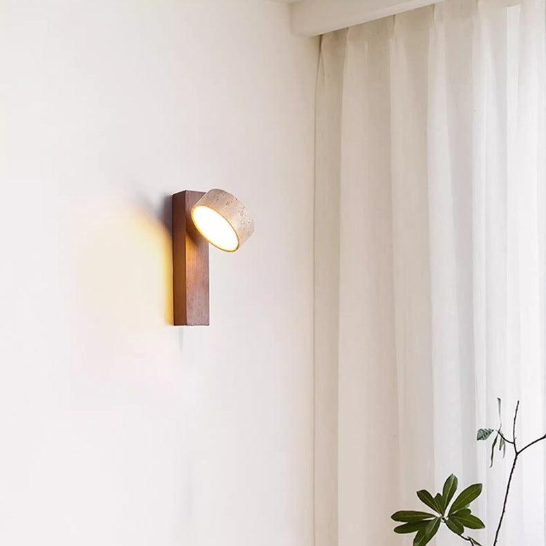 Wabi Sabi Travertin-Wandlucht – Elegant LED Wall Sconce Lighting for Serene Ambiance 7