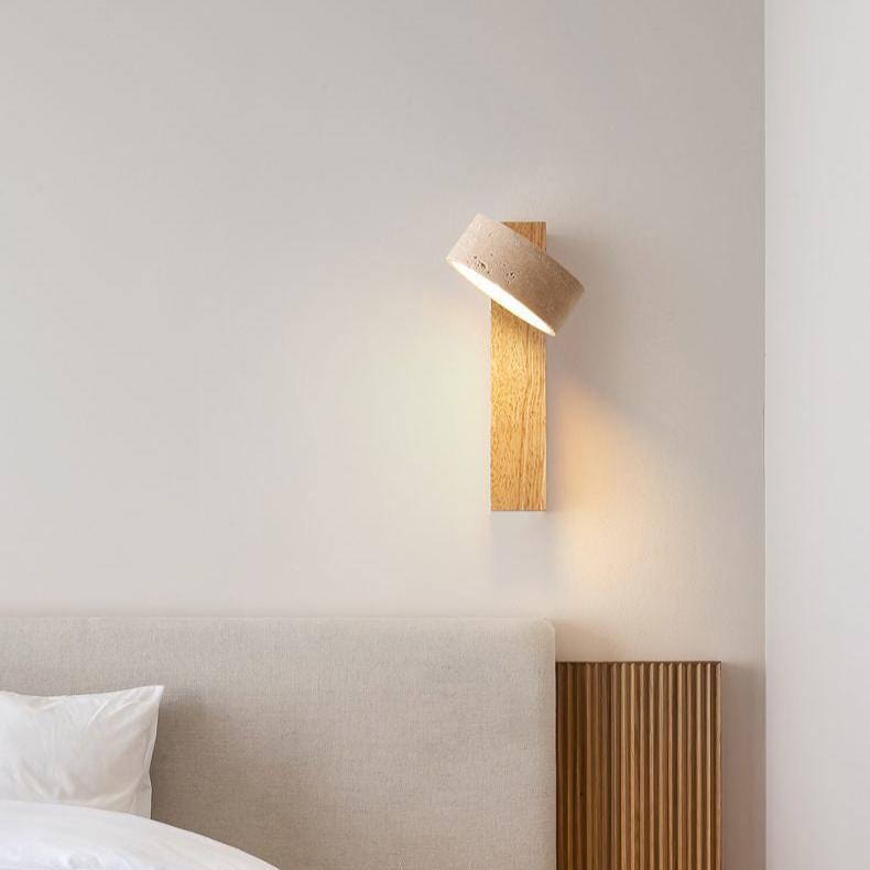 Wabi Sabi Travertin-Wandlucht – Elegant LED Wall Sconce Lighting for Serene Ambiance 8