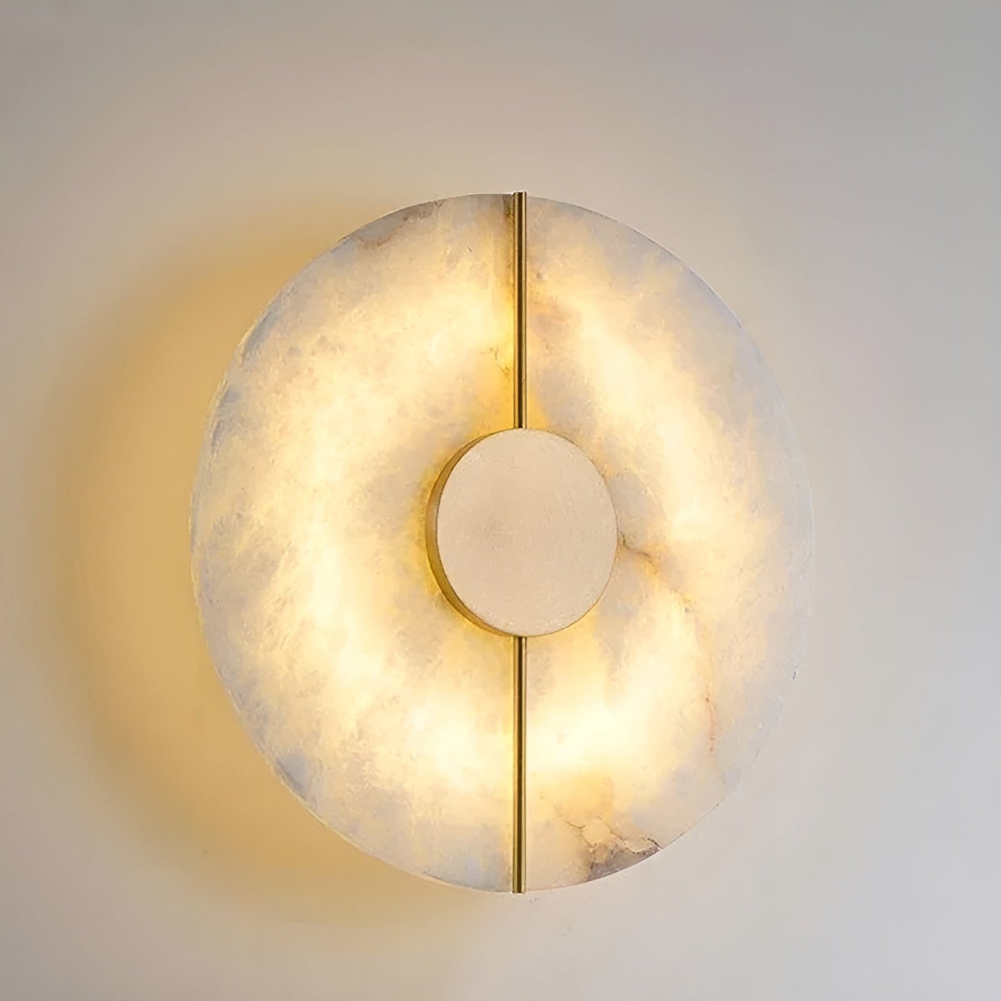 Wabiglow LED Wall Sconce – Elegant Marble Design with Cozy Ambiance 3