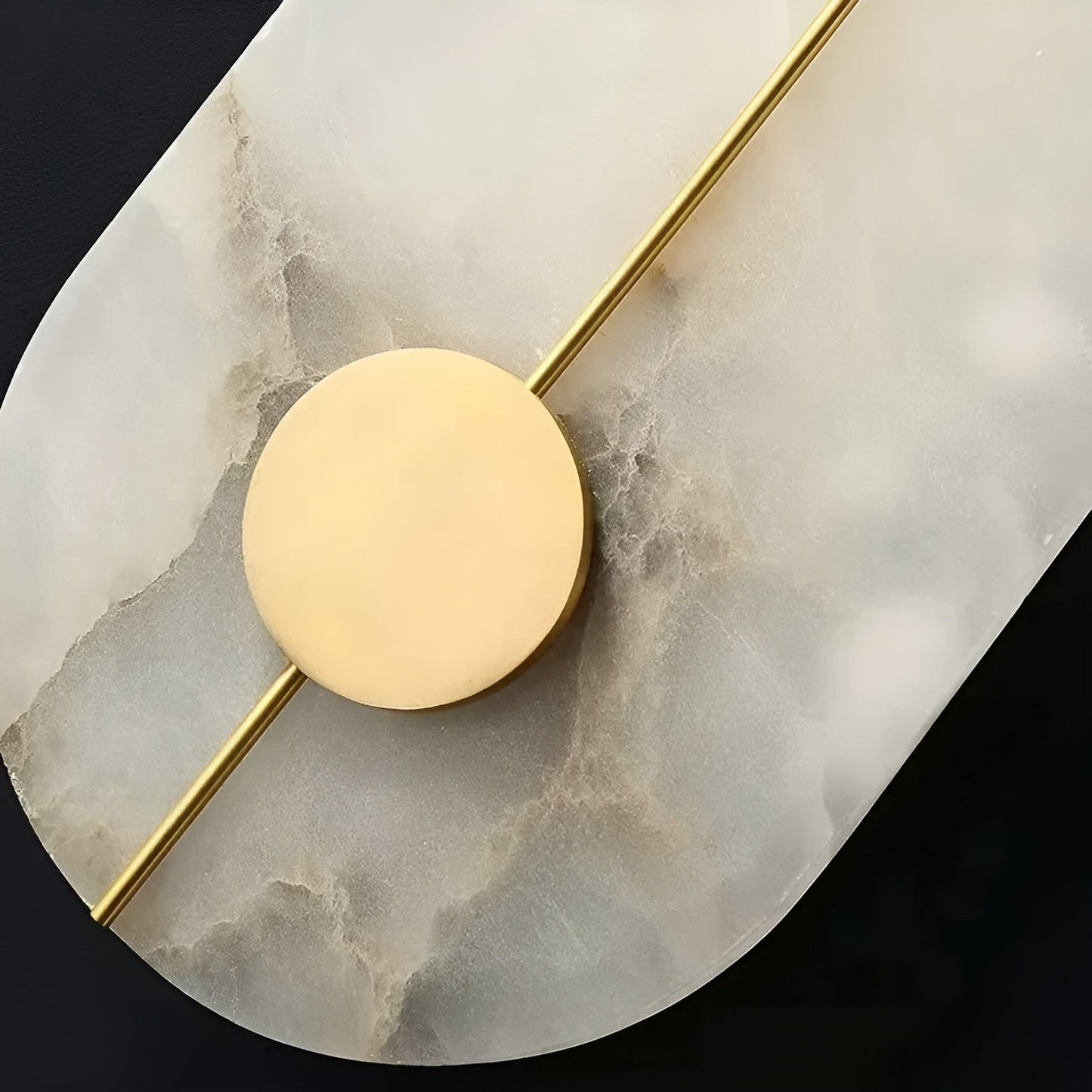 Wabiglow LED Wall Sconce – Elegant Marble Design with Cozy Ambiance 5