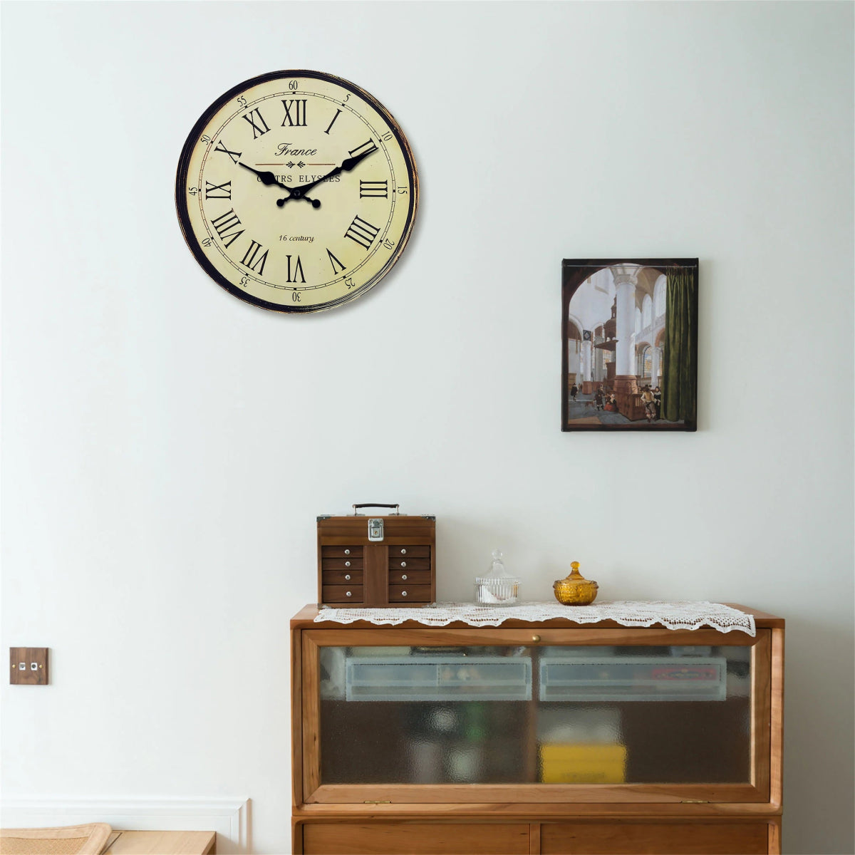 Wall Clock Classic French Design – Elegant Style for Tranquil Spaces 2