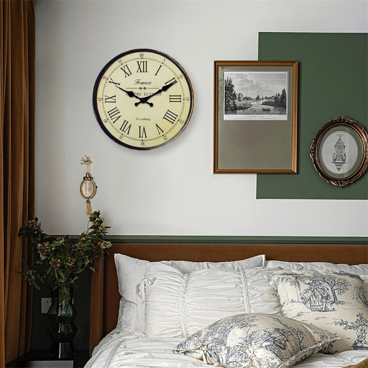 Wall Clock Classic French Design – Elegant Style for Tranquil Spaces 3