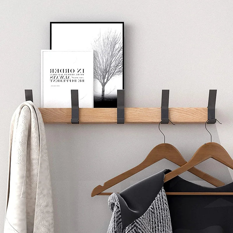 Wall Coat Rack With Movable Double Hooks – Stylish Storage Solution for Modern Spaces 2