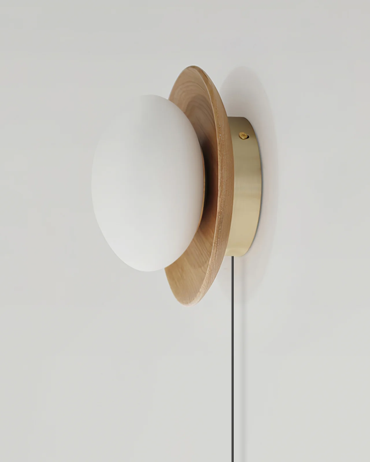 Wall Lamp La Sphère Bois – Natural Wood Design with Soft Glow 4