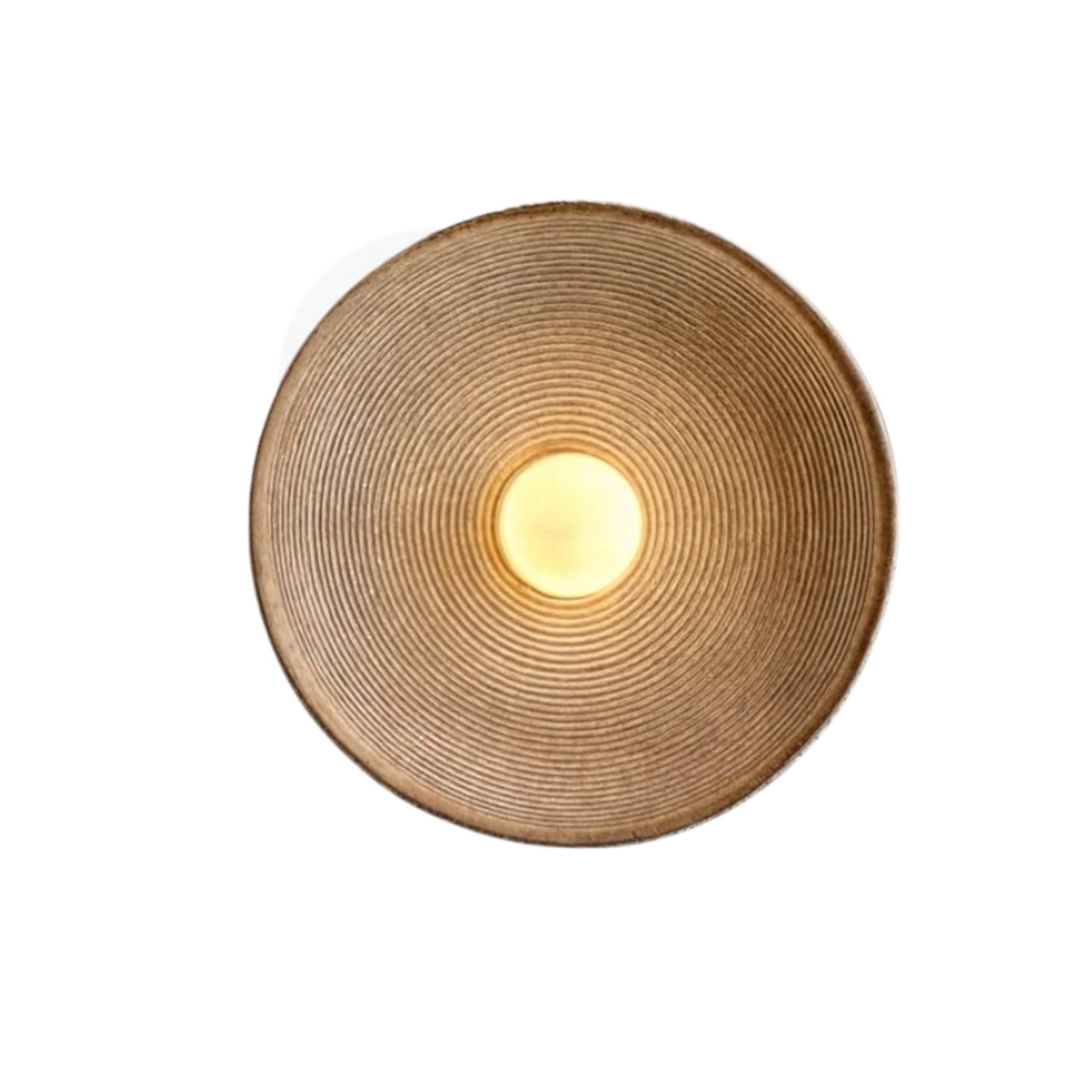 Wall Lamp Rillenschale Natural Stone – Unique Bowl Design with Soft Glow 0