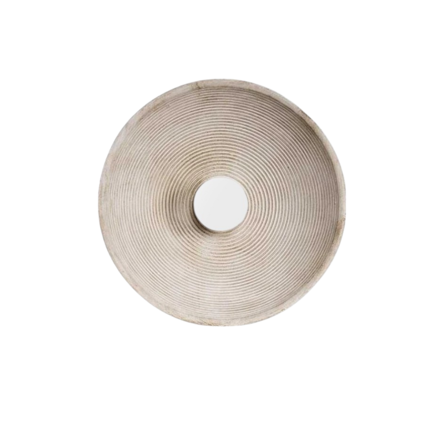 Wall Lamp Rillenschale Natural Stone – Unique Bowl Design with Soft Glow 1