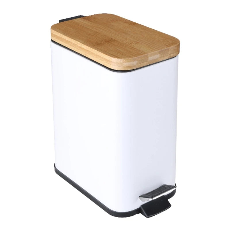 **Waste Bin With Bamboo Lid – Stylish and Functional Home Solution** 3