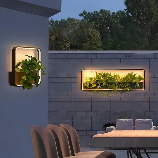 Waterproof Solar LED Outdoor Wall Light – Eco-Friendly Design with Integrated Planter 1