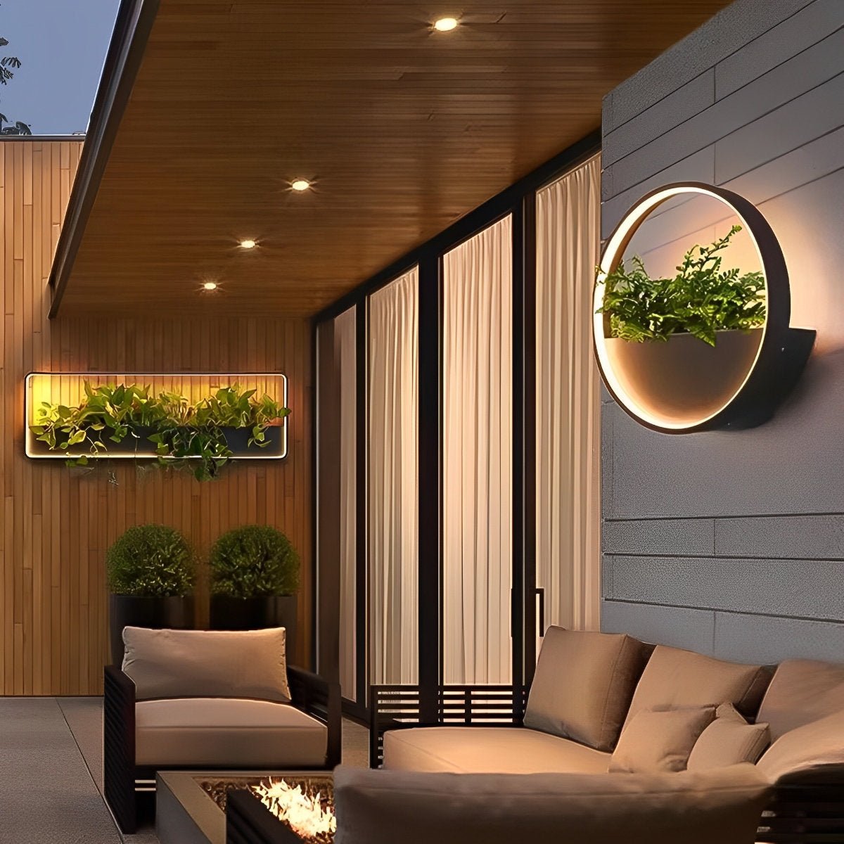 Waterproof Solar LED Outdoor Wall Light – Eco-Friendly Design with Integrated Planter 2