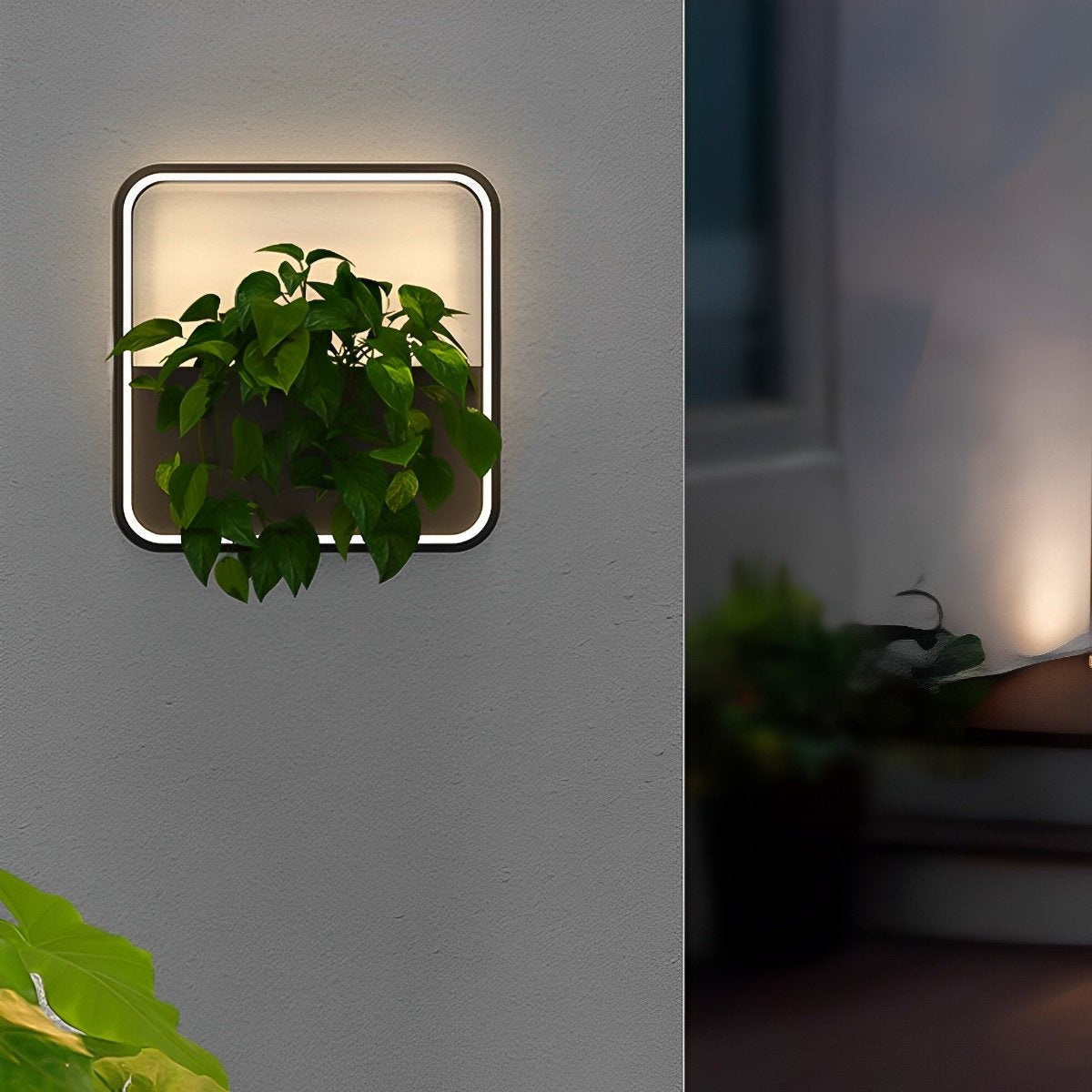 Waterproof Solar LED Outdoor Wall Light – Eco-Friendly Design with Integrated Planter 7
