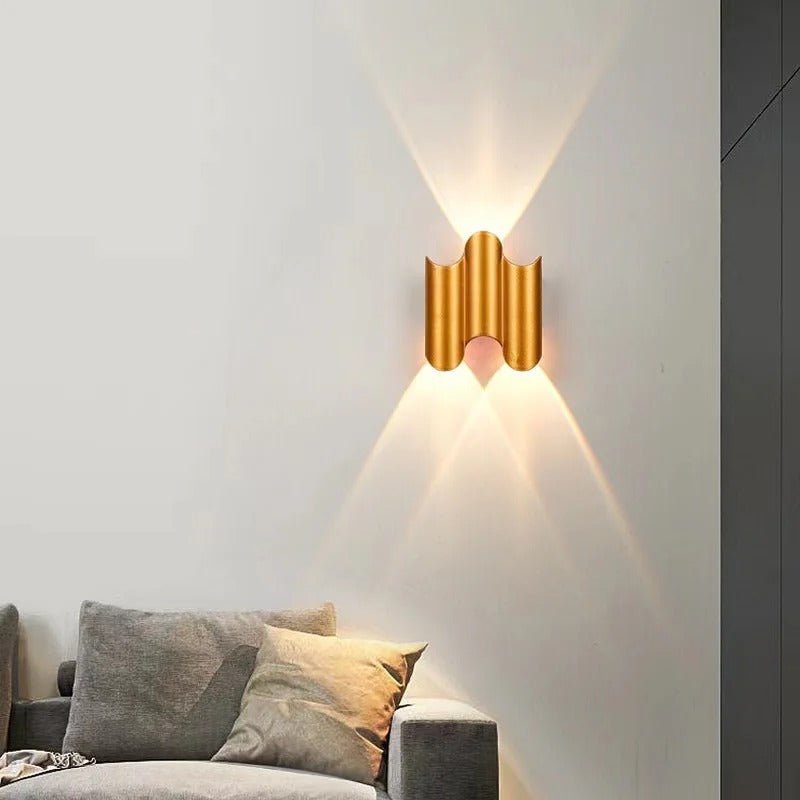 Wave-Shaped LED Wall Lamp – Nature-Inspired Elegance with Calming Light 2