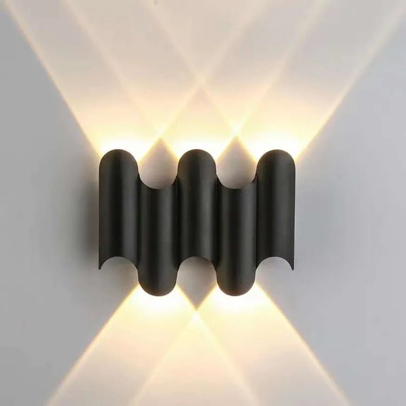 Wave-Shaped LED Wall Lamp – Nature-Inspired Elegance with Calming Light 3