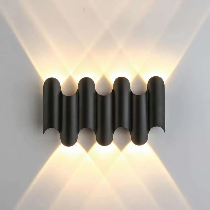 Wave-Shaped LED Wall Lamp – Nature-Inspired Elegance with Calming Light 4