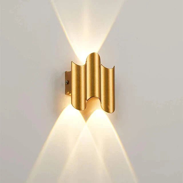 Wave-Shaped LED Wall Lamp – Nature-Inspired Elegance with Calming Light 5